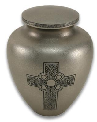 Celtic Cross Bronze Memorial Urn