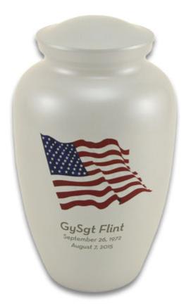 Classic Flag Memorial Urn