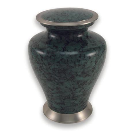 Glenwood Gray Marble and Brass Urn