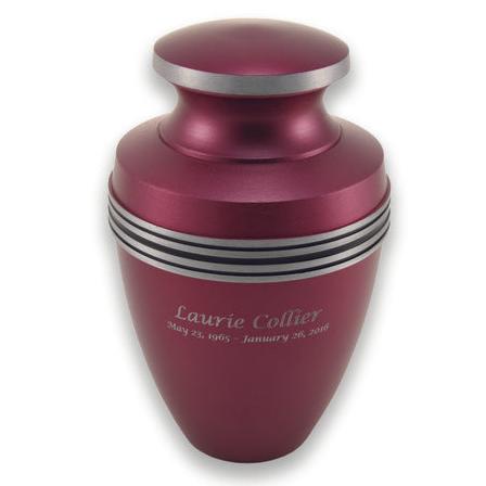 Magenta Aluminum Grecian Urn