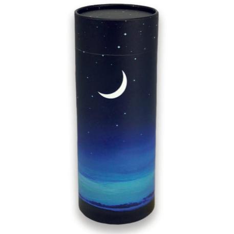 Scattering Urn Starry Night with Moon