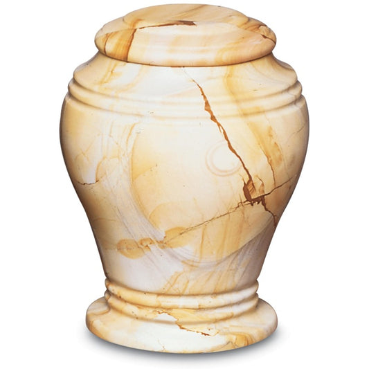 Teak Bell Jar Urn